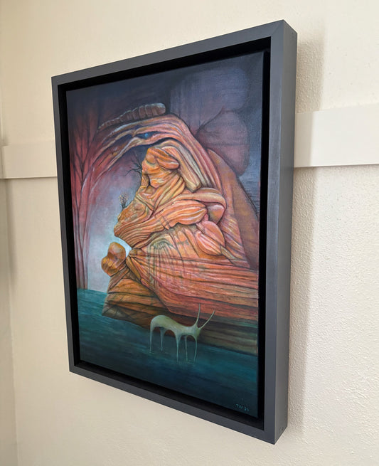 A Secret Place - Original Oil Painting - Surrealism - Magical Realism - Fantasy Art