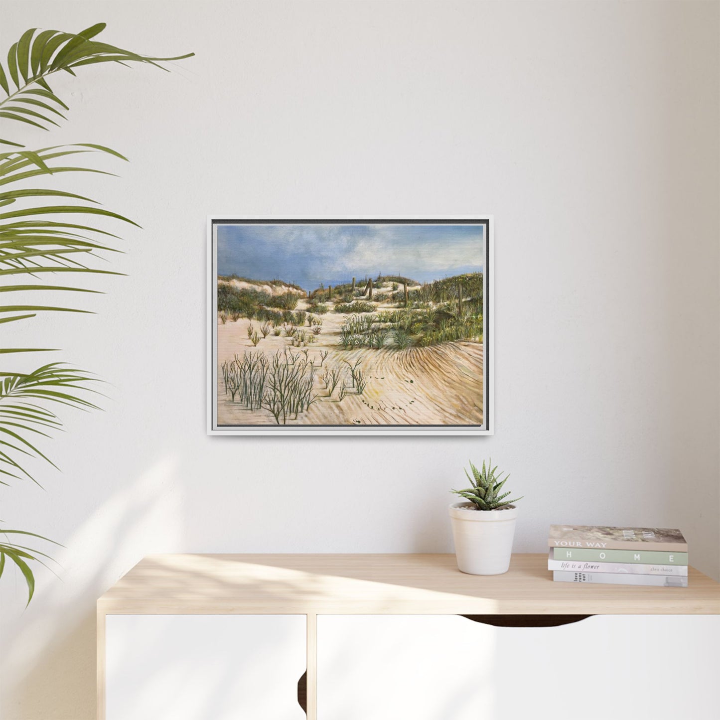 Framed Beach Landscape Art, Coastal Home Decor, Nature Wall Art, Beach House Gift, Ocean Vibes Artwork