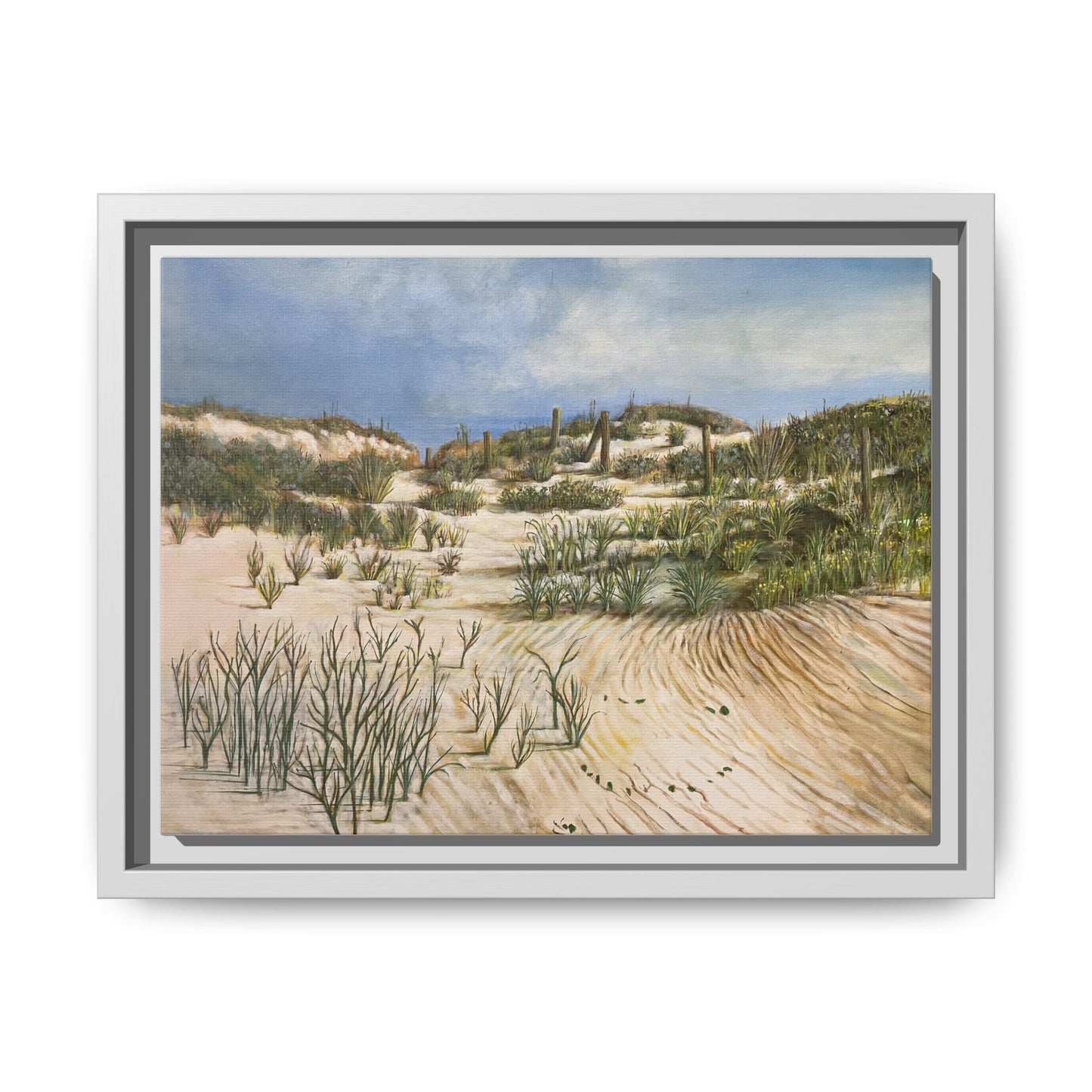 Framed Beach Landscape Art, Coastal Home Decor, Nature Wall Art, Beach House Gift, Ocean Vibes Artwork