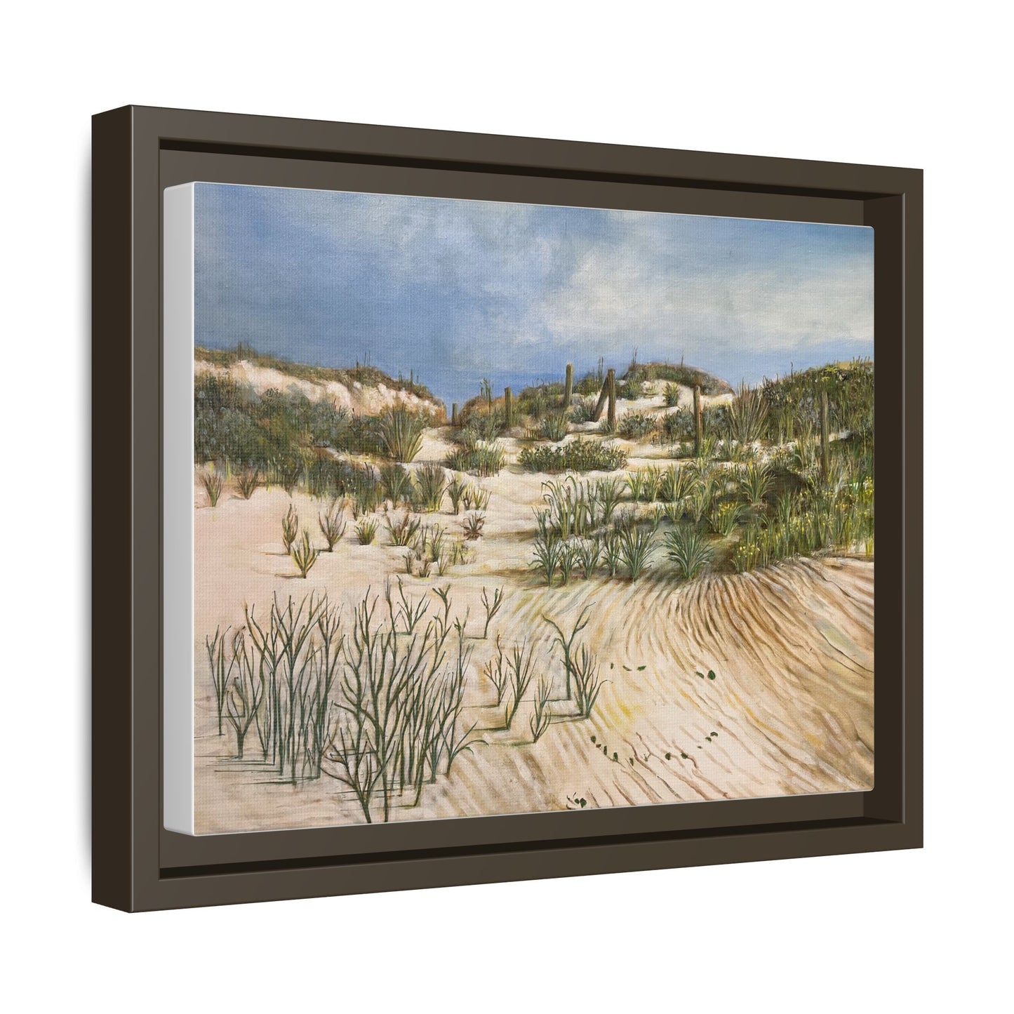 Framed Beach Landscape Art, Coastal Home Decor, Nature Wall Art, Beach House Gift, Ocean Vibes Artwork