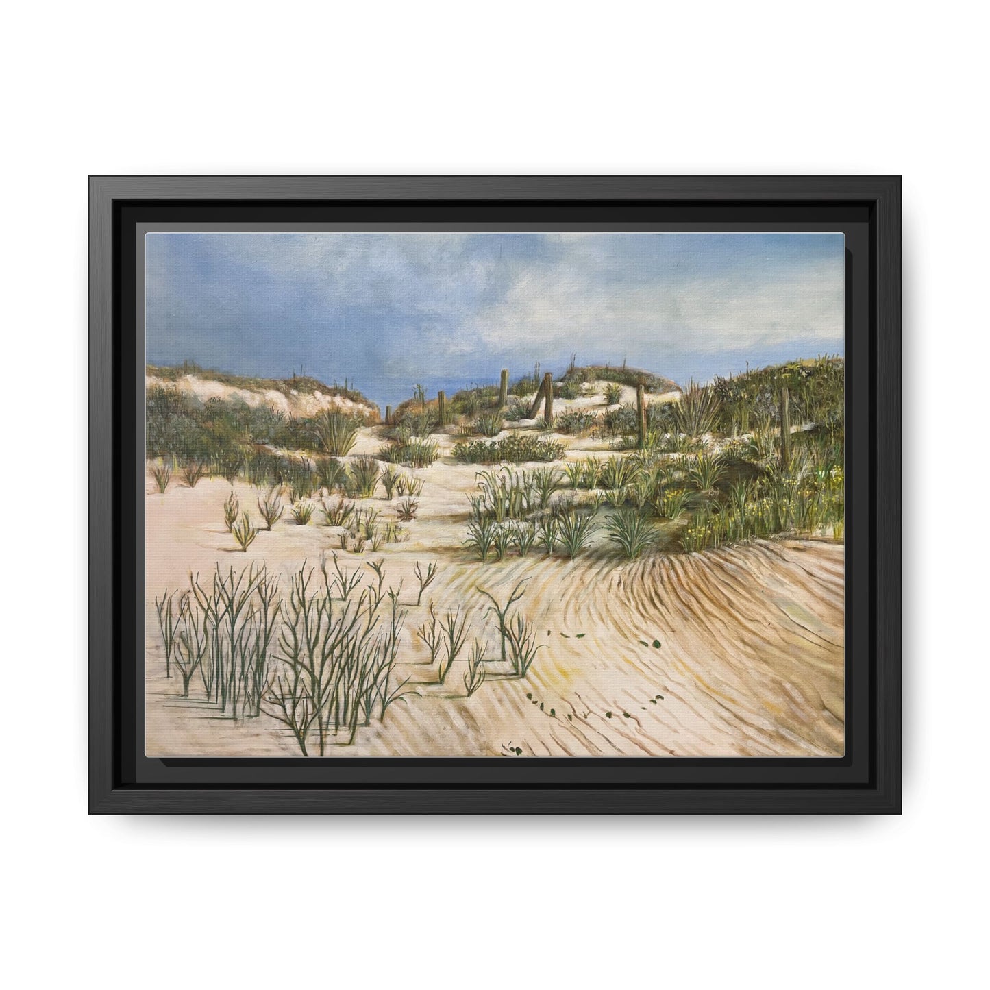 Framed Beach Landscape Art, Coastal Home Decor, Nature Wall Art, Beach House Gift, Ocean Vibes Artwork