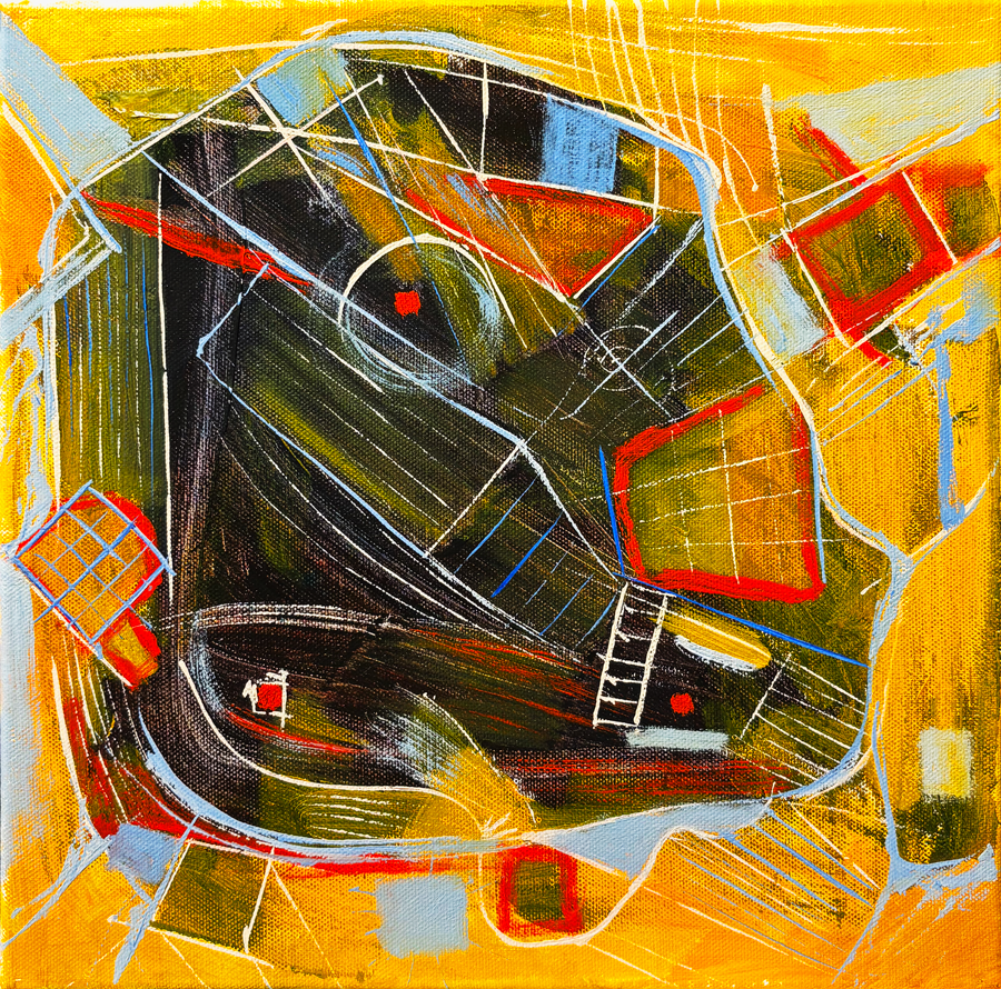 Original Abstract Masterpiece - One-of-a-Kind Canvas That Commands Attention