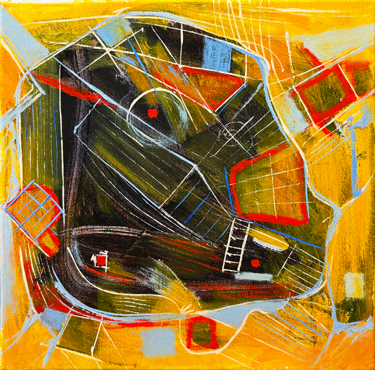 Original Abstract Masterpiece - One-of-a-Kind Canvas That Commands Attention