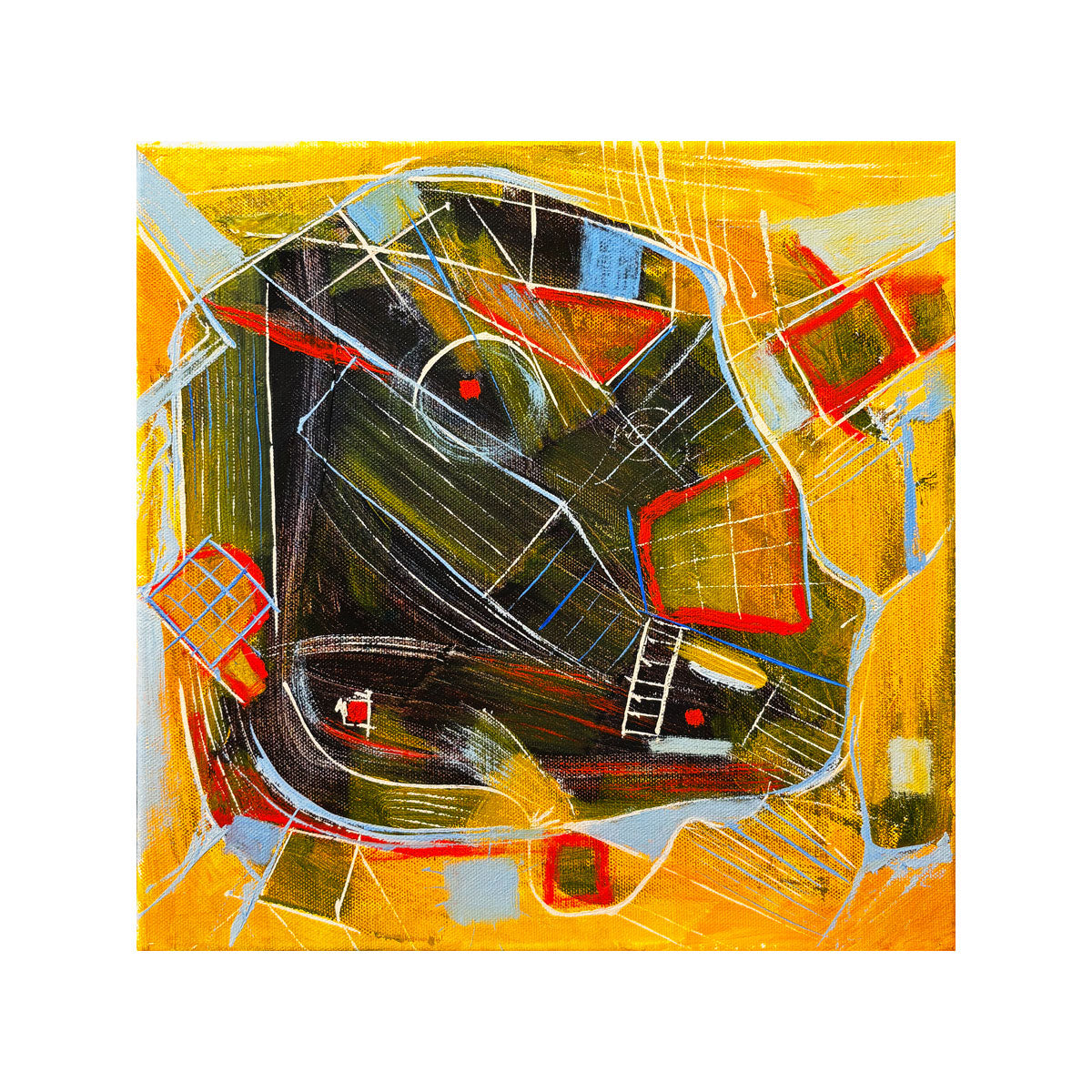 Original Abstract Masterpiece - One-of-a-Kind Canvas That Commands Attention