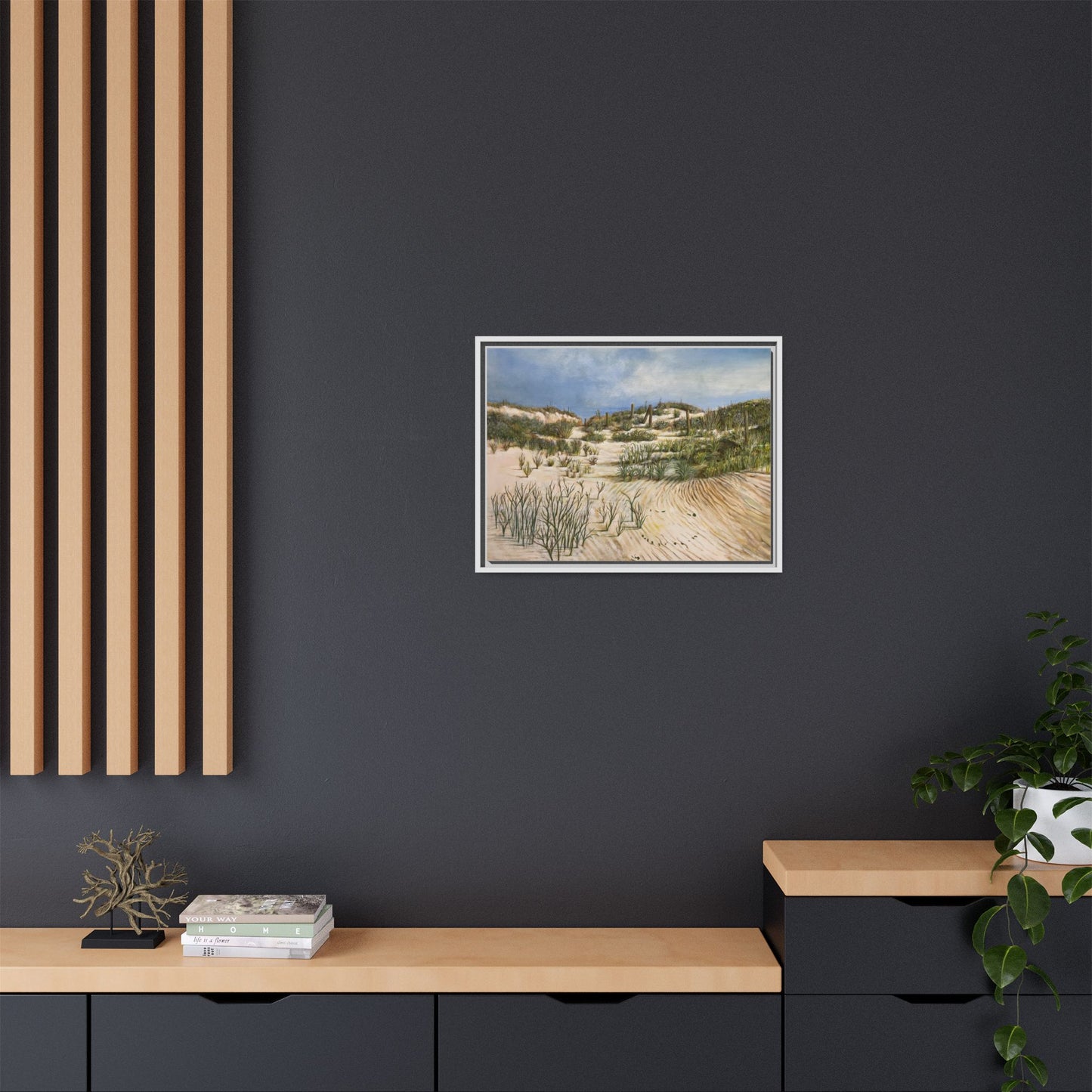 Framed Beach Landscape Art, Coastal Home Decor, Nature Wall Art, Beach House Gift, Ocean Vibes Artwork