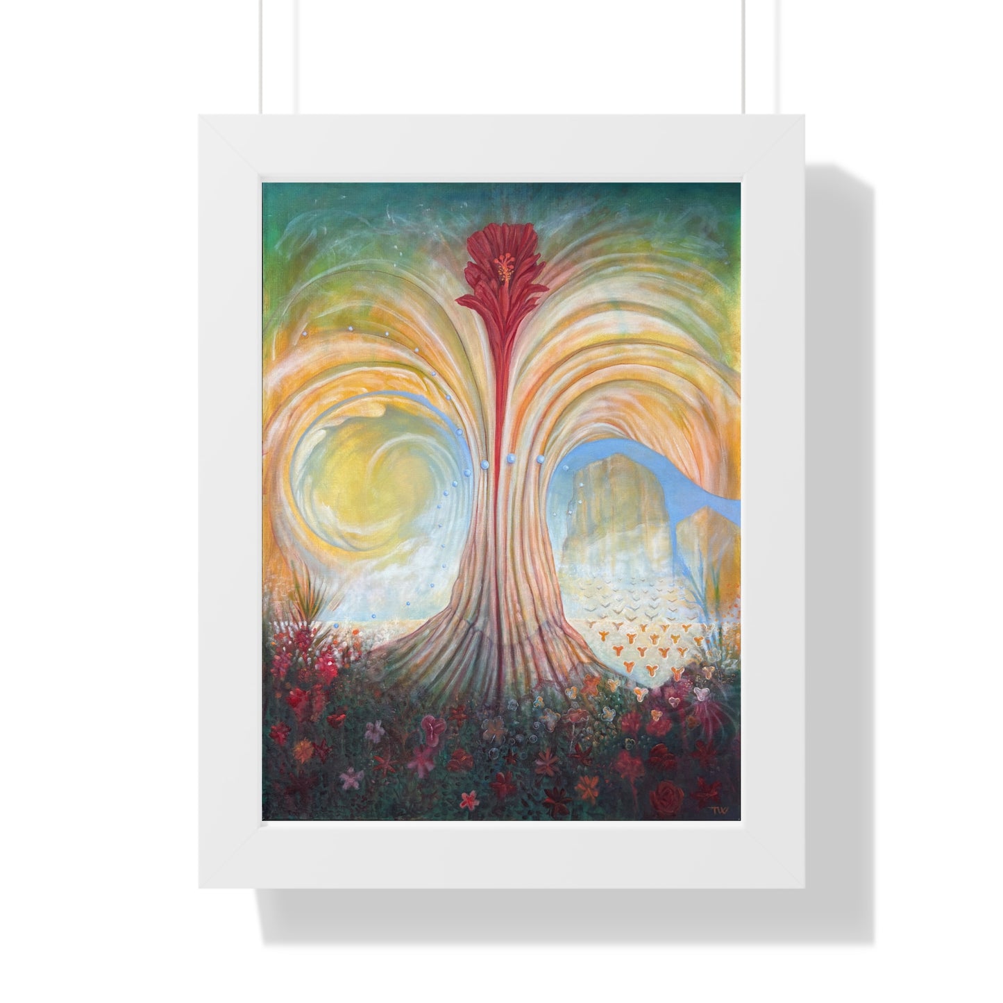 The Clearing, framed vertical poster