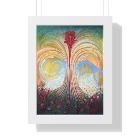 The Clearing, framed vertical poster