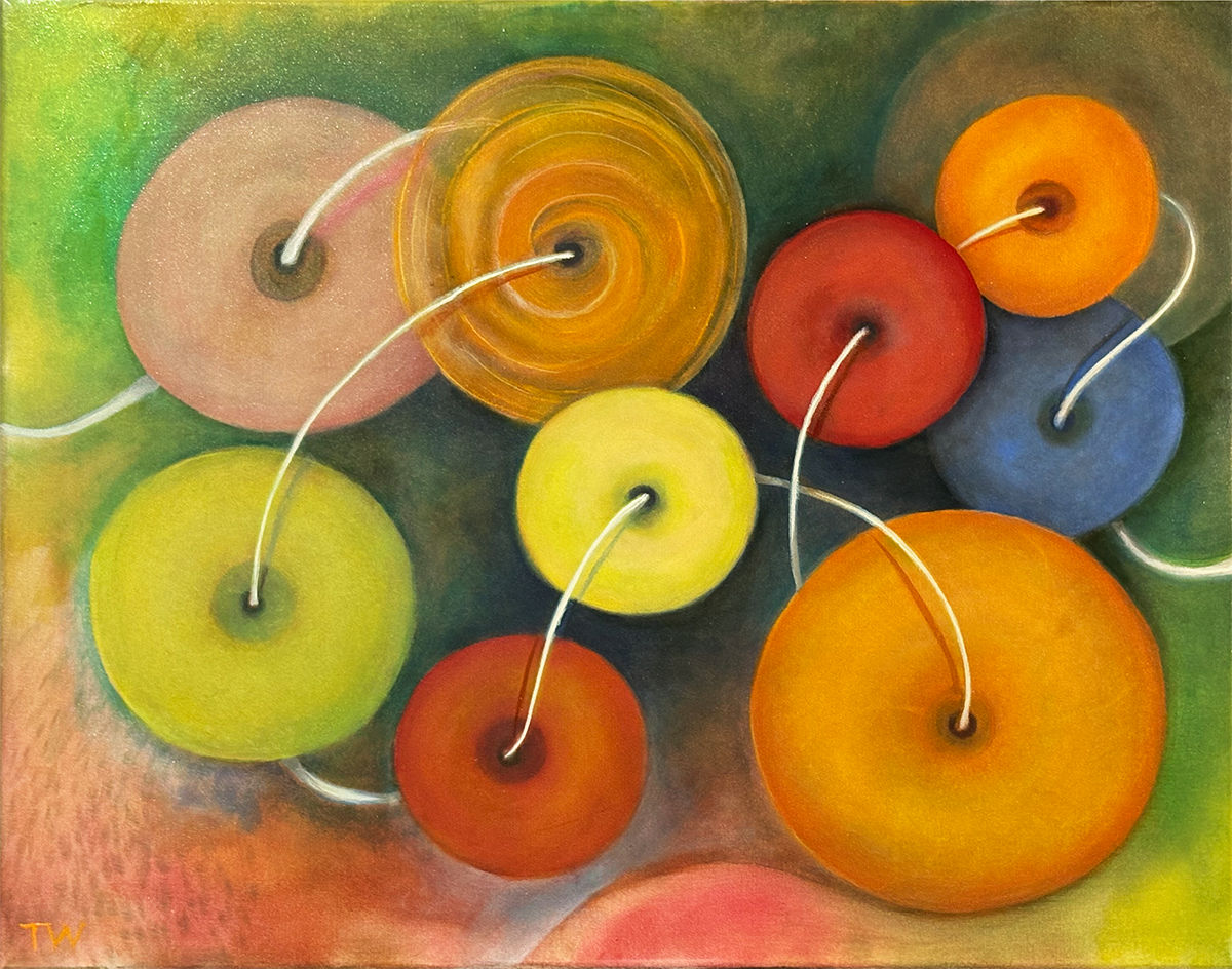 Candy Necklace Dreams - Original Abstract That Sweetens Any Space