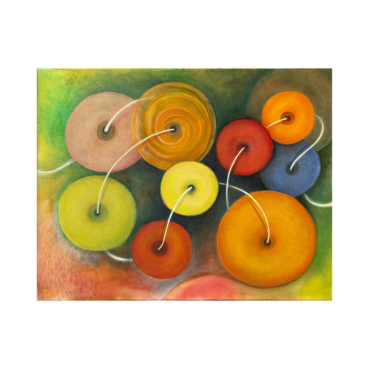 Candy Necklace Dreams - Original Abstract That Sweetens Any Space