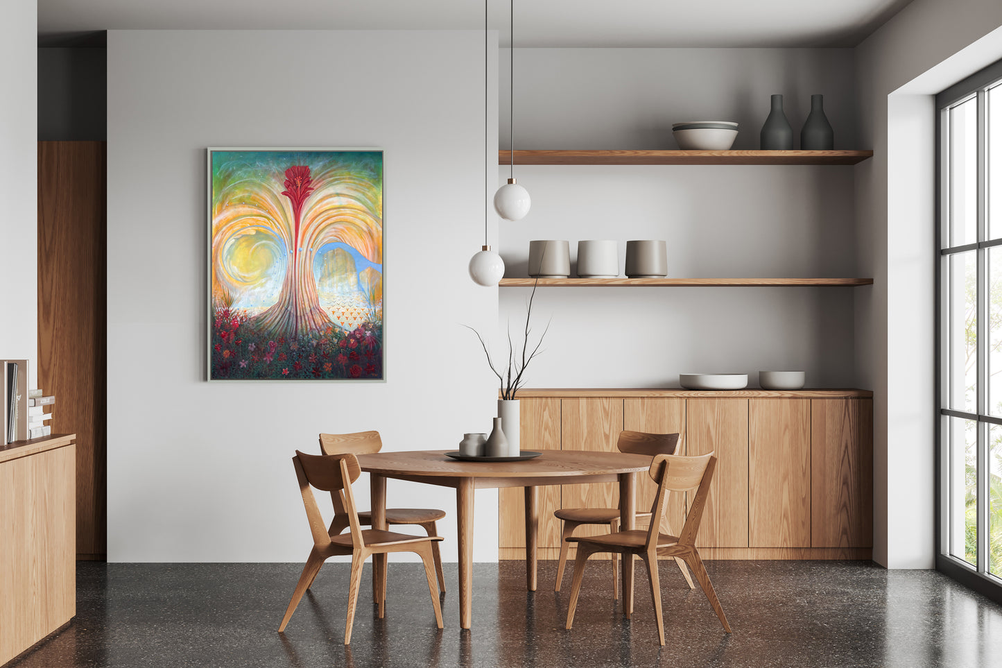 Original and authentic surrealist oil painting