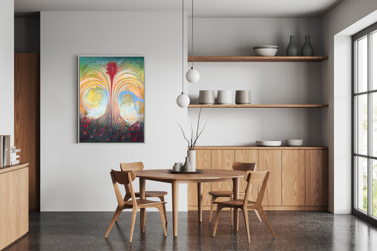 Original and authentic surrealist oil painting