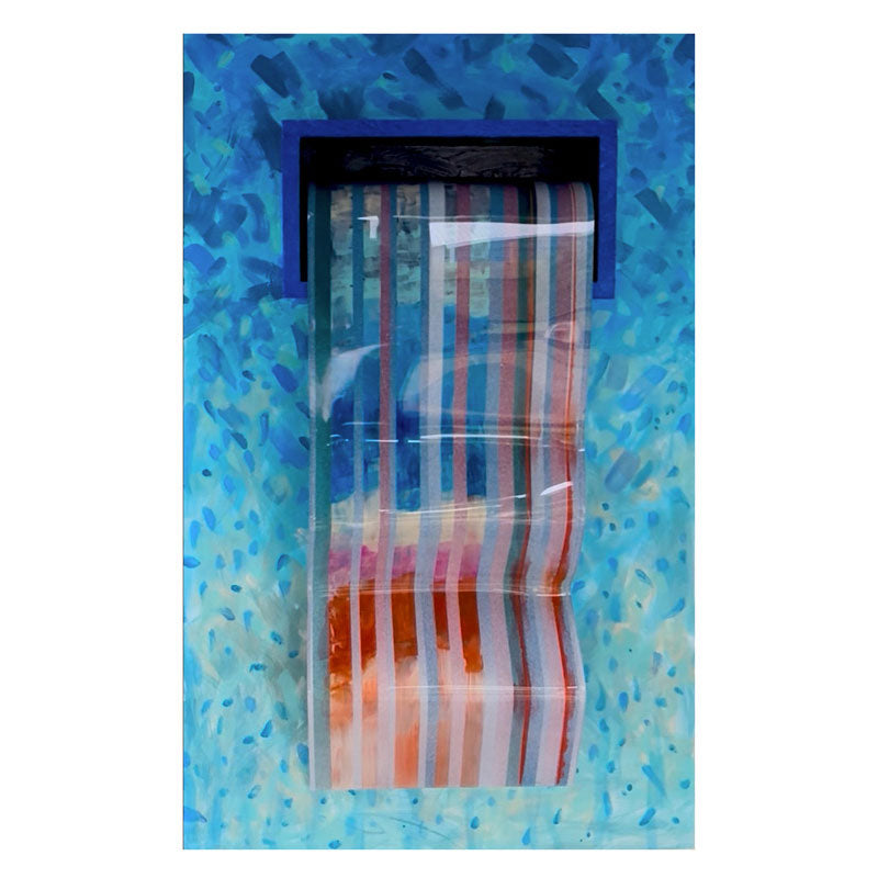 Dream Box 25 - Mixed Media Wall Sculpture - Brilliant Color Flows from the Dream Box