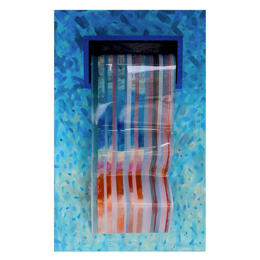 Dream Box 25 - Mixed Media Wall Sculpture - Brilliant Color Flows from the Dream Box