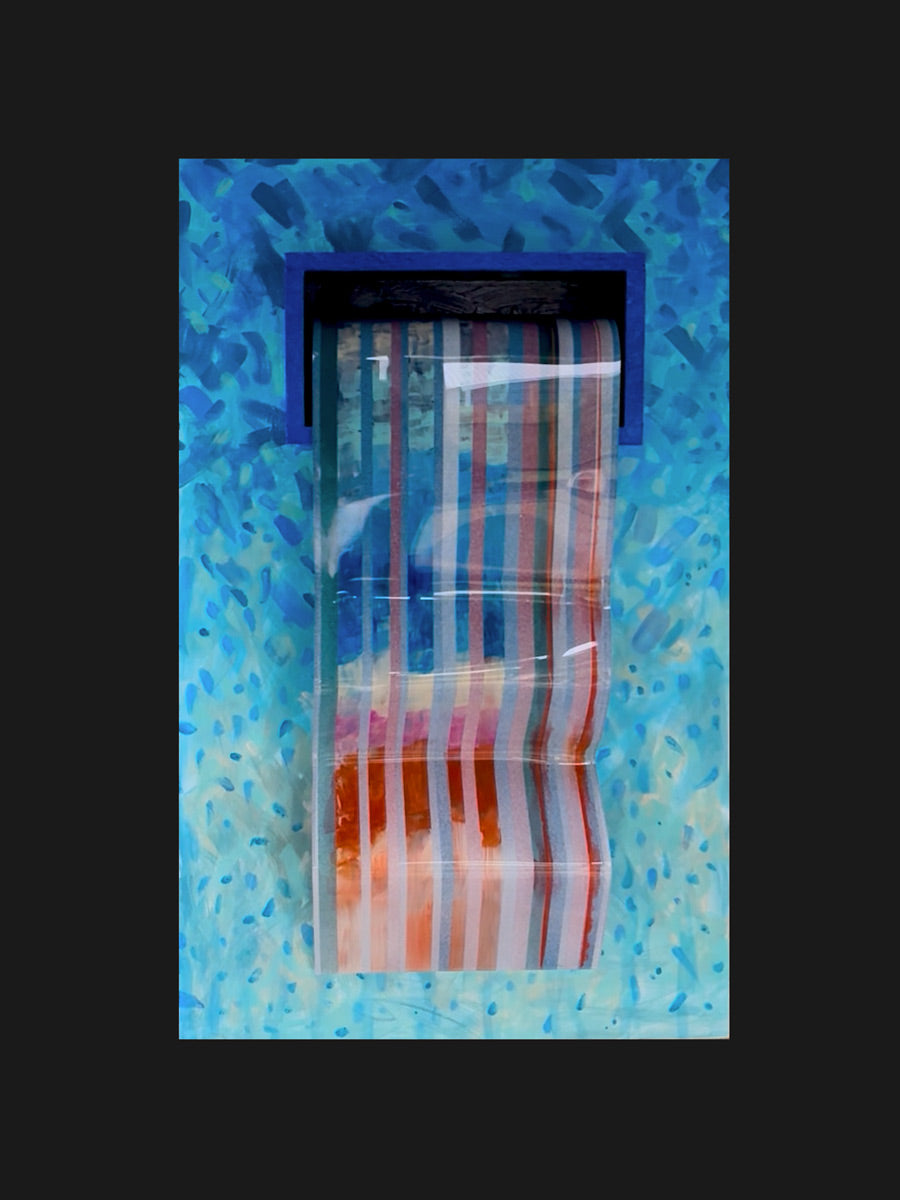 Dream Box 25 - Mixed Media Wall Sculpture - Brilliant Color Flows from the Dream Box