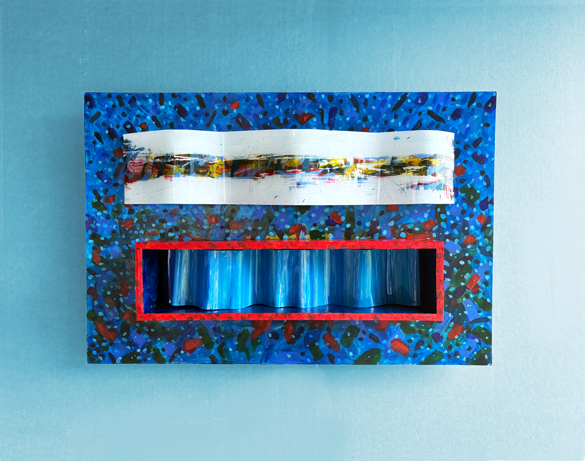 Rainy Day 2 - Unique 3D original art - wall sculpture - modern art