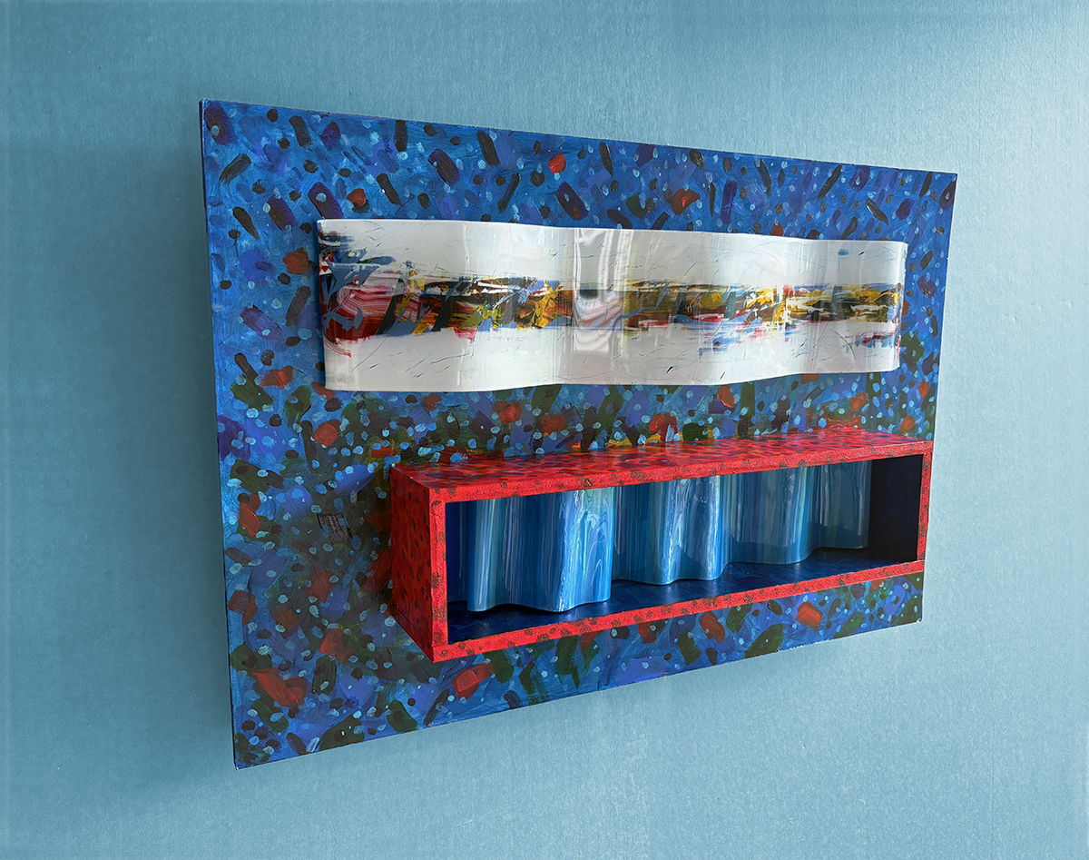 Rainy Day 2 - Unique 3D original art - wall sculpture - modern art