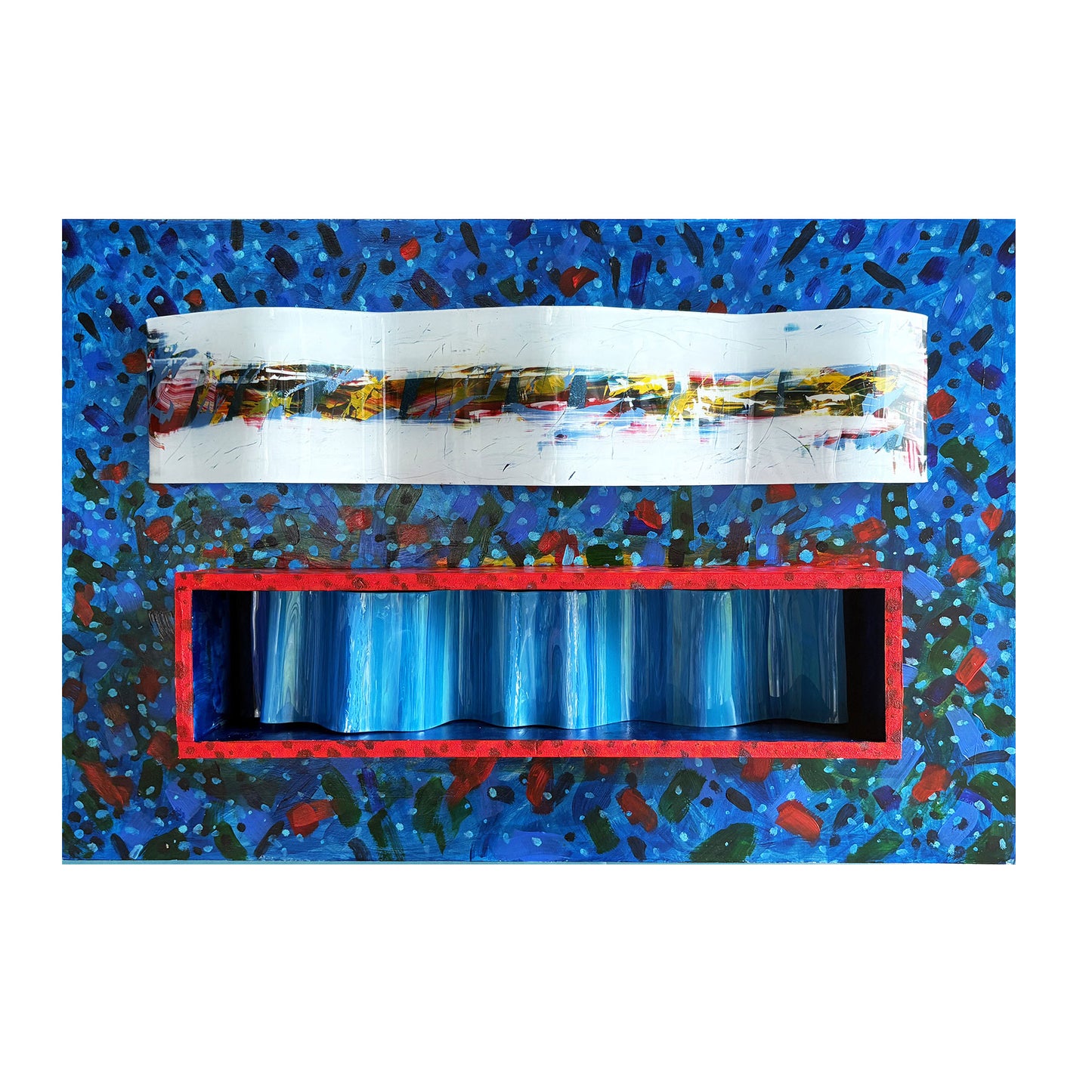 Rainy Day 2 - Unique 3D original art - wall sculpture - modern art