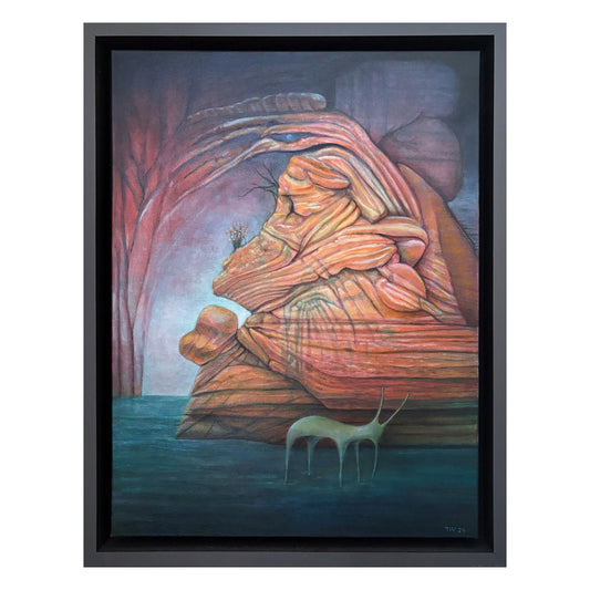 A Secret Place - Original Oil Painting - Surrealism - Magical Realism - Fantasy Art