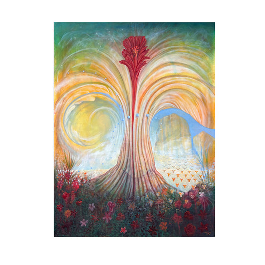 Original and authentic surrealist oil painting